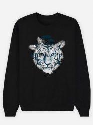 WOOOP Bluza "Frozen Tiger" w kolorze czarnym rozmiar: M. Czarne bluzy Wooop, m, bez wzorów, z bawełny, bez kaptura. Za 79.21 zł.