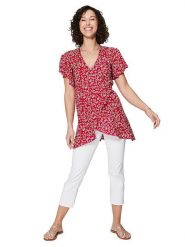 Ipanima Tunika w kolorze bordowym rozmiar: 34/36. Czerwone tuniki Ipanima, bez wzorów, z wiskozy, bez kołnierzyka, bez ramiączek. Za 78.99 zł.