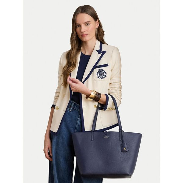Torebka LAUREN RALPH LAUREN. Niebieskie shopper Lauren Ralph Lauren, bez wzorów, bez dodatków. Za 671.99 zł.