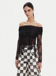 PINKO Body 105010 A2EM Czarny Regular Fit. Czarne body Pinko, m, bez wzorów, z syntetyku. Za 839.99 zł.