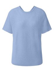 Rich & Royal Bluzka dzianinowa w kolorze błękitnym rozmiar: XL. Niebieskie bluzki Rich & Royal, xl, bez wzorów, z dzianiny, bez kołnierzyka, bez ramiączek. Za 204.95 zł.