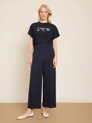 BGN Spodnie w kolorze granatowym rozmiar: 34. Niebieskie spodnie materiałowe BGN, na co dzień, bez wzorów, z materiału. Za 121.99 zł.