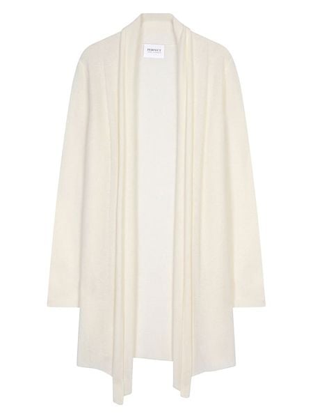 Perfect Cashmere Kaszmirowy kardigan "Kara" w kolorze kremowym rozmiar: S. Brązowe kardigany Perfect Cashmere, s, bez wzorów, z kaszmiru. Za 456.99 zł.