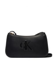 Calvin Klein Torebka Bold Ck Mini Bag LV04F1125G Czarny. Czarne listonoszki Calvin Klein, bez wzorów, ze skóry, bez dodatków. Za 289.99 zł.