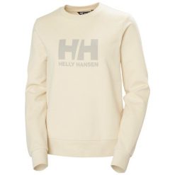 Kobieca bluza z okrągłym dekoltem Helly Hansen Logo 2.0. Białe bluzy Helly Hansen, bez wzorów, bez kaptura. Za 340.45 zł.