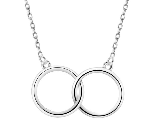 Naszyjnik srebrny - koła. Szare naszyjniki Apart, srebrne. Za 159.00 zł.