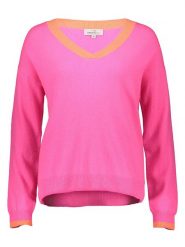 Zwillingsherz Sweter w kolorze różowo-pomarańczowym rozmiar: S. Pomarańczowe swetry Zwillingsherz, s, bez wzorów, z kaszmiru, bez ramiączek. Za 307.46 zł.