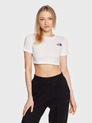 The North Face T-Shirt Simple Dome NF0A82EC Biały Regular Fit. Białe t-shirty The North Face, xl, bez wzorów, z bawełny, bez kołnierzyka, bez ramiączek. Za 59.99 zł.