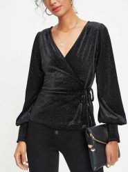 LA Angels Bluzka w kolorze czarnym rozmiar: M. Czarne bluzki LA Angels, m, bez wzorów, bez kołnierzyka, bez ramiączek. Za 113.99 zł.