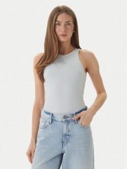 Guess Top W6RP39 KD092 Zielony jasny Regular Fit. Zielone topy Guess, l, z aplikacjami, z syntetyku, bez kołnierzyka, bez ramiączek. Za 111.99 zł.