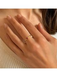 OR Carats Złoty pierścionek z diamentem i kamieniem szlachetnym rozmiar: 60. Czerwone pierścionki OR Carats, z diamentem, złote. Za 565.99 zł.