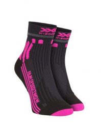 Skarpety biegowe damskie X-Socks Run Speed Two 4.0. Czarne skarpety X Socks, bez wzorów, z materiału. Za 65.00 zł.