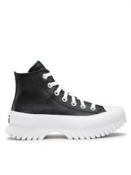 Converse Trampki Chuck Taylor All Star Lugged 2.0 Hi A03704C Czarny. Czarne trampki Converse, bez wzorów, ze skóry, bez zapięcia. Za 389.99 zł.