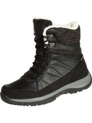 Buty trekkingowe damskie Hi-Tec Riva Mid Wp. Czarne trekkingi Hi-tec, z materiału, za kostkę, trekkingowe. Za 532.00 zł.