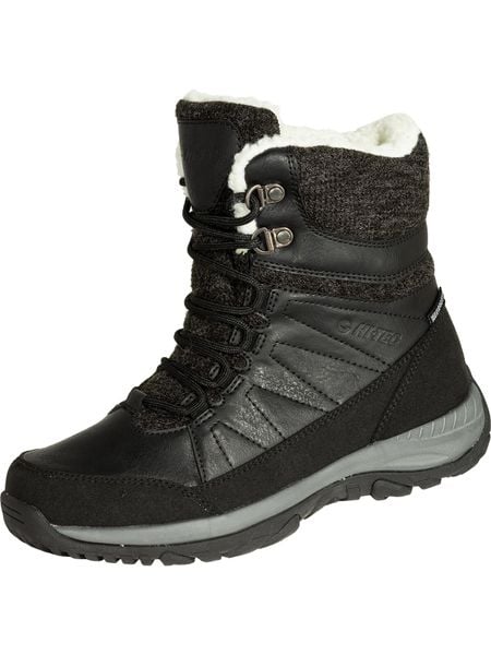 Buty trekkingowe damskie Hi-Tec Riva Mid Wp. Czarne trekkingi Hi-tec, z materiału, za kostkę, trekkingowe. Za 547.00 zł.