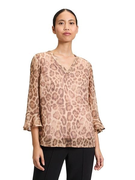 CARTOON Bluzka w kolorze jasnobrązowym rozmiar: 36. Brązowe bluzki Cartoon, bez wzorów, bez kołnierzyka, bez ramiączek. Za 65.69 zł.