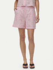 Vero Moda Szorty materiałowe Eliza 10346709 Różowy Regular Fit. Czerwone szorty Vero Moda, bez wzorów, z bawełny. Za 159.99 zł.