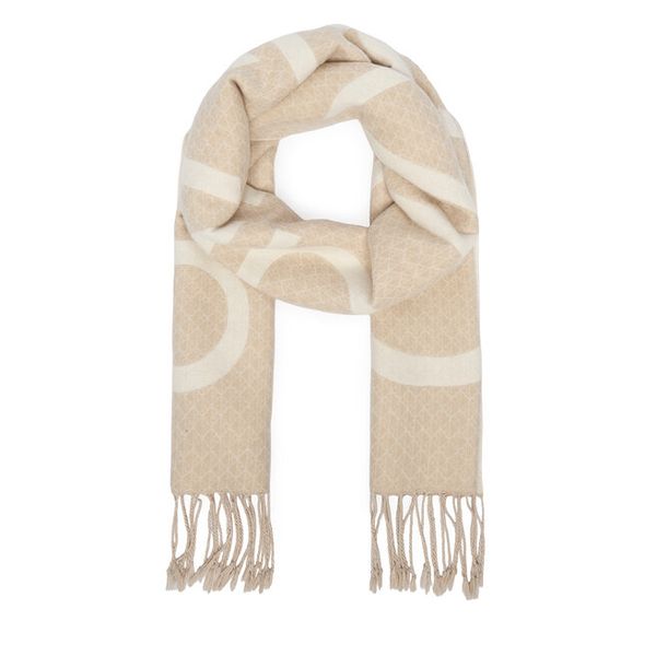 Szalik Calvin Klein. Brązowe szaliki Calvin Klein, bez wzorów. Za 369.99 zł.