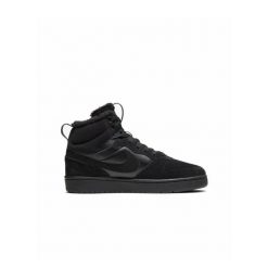 Buty sportowe sneakersy Nike COURT BOROUGH MID 2 BOOT BG. Czarne obuwie sportowe Nike, bez zapięcia, do koszykówki, Nike Court. Za 299.00 zł.