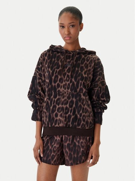 Adidas Bluza Seasonal Essentials Leopard Print KH0293 Brązowy Loose Fit. Brązowe bluzy Adidas, xs, bez wzorów, z bawełny, bez kaptura. Za 269.99 zł.