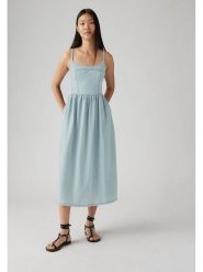 Levi's Sukienka w kolorze błękitnym rozmiar: M. Niebieskie sukienki Levi's®, na co dzień, m, bez wzorów, z bawełny, bez kołnierzyka, bez ramiączek, maxi, proste. Za 134.85 zł.