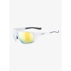 Okulary przeciwsłoneczne Uvex MTN Venture CV - white matt/mirror yellow. Białe okulary przeciwsłoneczne UVEX, bez wzorów, sportowe. Za 342.26 zł.