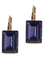 Otazu Pozłacane kolczyki z kryształami Swarovski rozmiar: onesize. Niebieskie kolczyki Otazu, z kryształem, pozłacane. Za 148.26 zł.