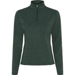 Damska techniczna koszulka polo do jazdy konnej z zamkiem błyskawicznym 1/2 Equi. Zielone koszulki polo EQUIPAGE, bez wzorów, bez kołnierzyka, bez ramiączek. Za 246.50 zł.