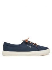 Pepe Jeans Tenisówki Kenton Block W PLS31590 Granatowy. Niebieskie trampki Pepe Jeans, bez wzorów, z jeansu, bez zapięcia. Za 249.99 zł.