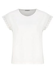 Eight2Nine Koszulka w kolorze białym rozmiar: M. Białe bluzki Eight2Nine, m, bez wzorów, z bawełny, bez kołnierzyka, bez ramiączek. Za 82.64 zł.