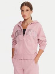 DKNY Sport Bluza DP5J9670 Różowy Regular Fit. Czerwone bluzy DKNY Sport, xl, bez wzorów, z syntetyku, bez kaptura. Za 439.99 zł.