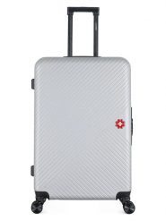 SWISS KOPPER Walizka "Spiez" w kolorze srebrnym - 47 x 75 x 29 cm rozmiar: onesize. Szare walizki SWISS KOPPER, bez wzorów. Za 260.99 zł.