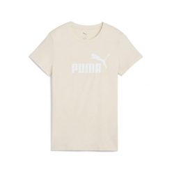 Damska koszulka z logo ESS No. 1 PUMA Alpine Snow White. Białe bluzki Puma, s, bez wzorów, sportowe, bez kołnierzyka, bez ramiączek. Za 69.00 zł.