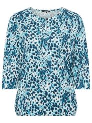 Olsen Bluzka w kolorze turkusowym rozmiar: 36. Niebieskie bluzki Olsen, bez wzorów, bez kołnierzyka, bez ramiączek. Za 74.11 zł.