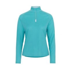 Damski sweter 1/2 zip Kari Traa Leah. Niebieskie swetry Kari Traa, bez wzorów, bez ramiączek. Za 346.50 zł.