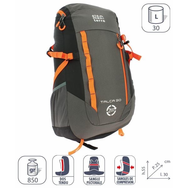 Plecak Elementerre talca 30 l. Czarne plecaki Elementerre, bez wzorów. Za 323.50 zł.