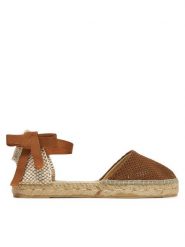 Manebi Espadryle H 2.7 P0 Brązowy. Brązowe espadryle Manebi, bez wzorów, z materiału, bez obcasa, bez zapięcia. Za 419.99 zł.