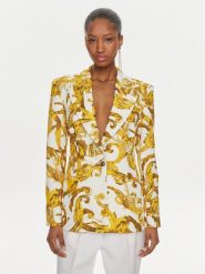 Versace Jeans Couture Marynarka 76HAQ702 Biały Slim Fit. Białe marynarki i żakiety Versace Jeans Couture, bez wzorów, z jeansu. Za 1,739.00 zł.
