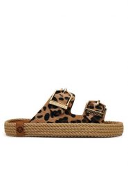 Bohonomad Espadryle Sydney SYD.12-LEO Brązowy. Brązowe espadryle Bohonomad, bez wzorów, ze skóry, bez obcasa, bez zapięcia. Za 399.99 zł.