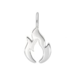 Zawieszka Płomień Miłości o wielkości 1,6 cm, posrebrzana. Bransoletki Lilou, posrebrzane. Za 189.00 zł.