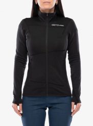 Bluza rozpinana damska Ortovox Fleece Light Jacket. Czarne bluzy ORTOVOX, s, bez wzorów, z materiału, bez kaptura. Za 838.19 zł.