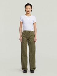 G-Star Dżinsy - Loose fit - w kolorze khaki rozmiar: W31/L34. Brązowe jeansy G-Star, l, z aplikacjami, z podwyższonym stanem. Za 283.08 zł.