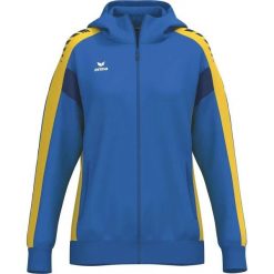 Bluza damska z kapturem Erima Celebrate 125 Training. Niebieskie bluzy Erima, bez wzorów, z kapturem. W wyprzedaży za 243.00 zł.