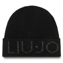 Czapka Liu Jo. Czarne czapki Liu Jo, bez wzorów. Za 199.99 zł.