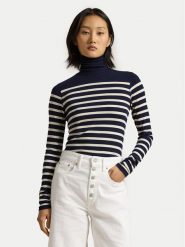 Polo Ralph Lauren Golf 211947943001 Granatowy Slim Fit. Niebieskie golfy Polo Ralph Lauren, xs, bez wzorów, z bawełny, bez ramiączek. Za 379.99 zł.