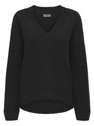 JDY Sweter w kolorze czarnym rozmiar: S. Czarne swetry JDY, s, bez wzorów, ze splotem, bez ramiączek. Za 66.00 zł.