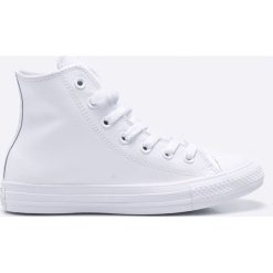 Converse - Trampki Chuck Taylor All Star Leather. Białe trampki Converse, bez wzorów, z materiału, bez zapięcia. Za 399.90 zł.