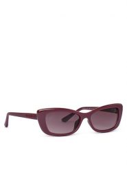 Guess Okulary przeciwsłoneczne GU00156-H Brązowy. Brązowe okulary przeciwsłoneczne Guess, z aplikacjami, z tworzywa sztucznego. Za 289.99 zł.