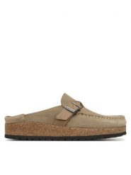 Birkenstock Klapki Buckley Braided 1031455 Beżowy. Brązowe klapki Birkenstock, bez wzorów, ze skóry, bez obcasa. Za 764.99 zł.