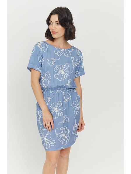 MAZINE Sukienka "Valera" w kolorze błękitnym rozmiar: M. Niebieskie sukienki MAZINE, na imprezę, m, bez wzorów, z wiskozy, bez kołnierzyka, bez ramiączek, mini. Za 79.03 zł.